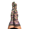 Kix'ies Alex Thigh Highs D Size Camouflage No-Slip Stockings