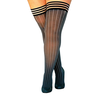 Kix'ies Annabelle Thigh-High Stockings Pilkas Pinstripe Size C