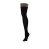 Kix'ies Dana Lynn Thigh-High Stockings Juodas Ribbed Size A