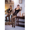 Kix'ies A Series Juodas Bat Pattern Full-Waist Fishnet Tights