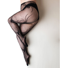 Kix'ies Spider Pattern Full-Waisted Fishnet Tights Juodas C Size