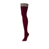 Kix'ies Heather Thigh-High Opaque Tights B Raudona - No-Slip Comfort