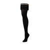 Kix'ies Keila Thigh-High Stockings D Juodas No-Slip Grip
