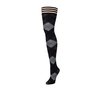 Kix'ies Kimmie Argyle Thigh-High Stockings Juodas Size C No-Slip
