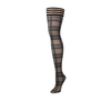 Kix'ies Lori Model B Pilkas Plaid Thigh-Highs - No-Slip Grip, Size Inclusive