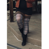 Kix'ies Lori Thigh-High Stockings D Pilkas - Classic Plaid, No-Slip Design