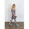 Kix'ies MacKenzie Thigh-High Stockings D Juodas Tie-Dye Design