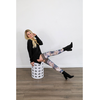 Kix'ies MacKenzie Thigh-High Stockings D Juodas Tie-Dye Design