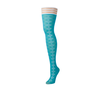Mėlyna Kix'ies Thigh-High Stockings Par 4 D Mėlyna Argyle No-Slip System
