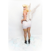 Kix'ies Ruby Thigh-Highs C Nude with Juodas Back Seam &amp; Cuban Heel