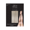 Kix'ies Vanessa Sheer Thigh-Highs D Nude - Back Seam &amp; Cuban Heel