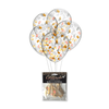 Little Genie Productions Glitterati Confetti Balloons 11" - Metallic Party Set of 5