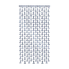 Little Genie Productions Glitterati Disco Sidabrinis Foil Party Curtains 2pcs 90x213cm Metallic Decor