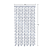 Little Genie Productions Glitterati Disco Sidabrinis Foil Party Curtains 2pcs 90x213cm Metallic Decor