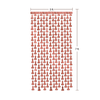 Little Genie Productions Glitterati Metallic Foil Curtain Set of 2 Rose Gold Party Decor