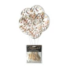 Little Genie Productions Glitterati Balloons with Metallic Confetti 5pcs - Elegant Bachelorette Decor