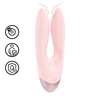 Loveline By Shots Rožinė Loveline Amour Dual Motor System Rožinė Rechargeable Silicone Model