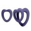 Loveline By Shots Širdies žiedų rinkinys – violetinė audra