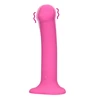 Loveline By Shots Rožinė Non-Phallic Vibrating Dildo - Medium - Powerful Rožinė