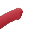 Loveline By Shots Non-Phallic Vibrating Dildo - Large - Raspberry Raudona