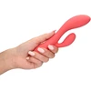Loveline By Shots Rožinė Loveline Smooth Ultra Soft Silicone Dual Action Vibrator Rožinė 21 cm