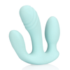 Loveline By Shots Mėlyna Three-In-One Liquid Silicone Vibrator - Breezy Mėlyna