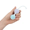 Loveline By Shots Vibrating and 5 Weight Interchangeable Kegel Kit with Remote Control - Violetinė