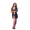 Magic Silk Exposed Babydoll L/XL Juodas - Lace &amp; Mesh Open Back Set