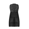 Magic Silk Exposed Babydoll L/XL Juodas - Lace &amp; Mesh Open Back Set