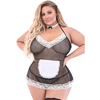 Magic Silk Chamber Maid 2X Juodas Lace Dress Set with Accessories