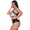 Magic Silk Dress Up 2X Intimate Wear Set Juodas &amp; Baltas Lace