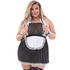 Magic Silk Dress Up Baby Doll Set with Lace Apron Juodas Size 2X