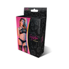 Magic Silk Exposed Halter Bandeau &amp; Panty Set L/XL Juodas