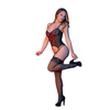 Magic Silk Exposed L/XL Juodas Lace Corset Set with G-String