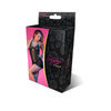 Magic Silk Exposed Nightgown &amp; Mesh G-String Set S/M Juodas Lace Design