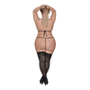 Male Power Magic Silk Orthia Net Strappy Bra &amp; G-String Set 2X with Stud Accents