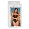 Magic Silk Exposed L/XL Intimate Teddy with Decorative Beads, Juodas