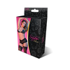 Magic Silk Exposed Triangle Bra &amp; Cheeky Brief Set L/XL Juodas Lace