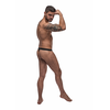 Male Power Pure Comfort Modal Bong Thong L/XL Juodas Comfort Fit