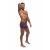 Male Power Avant-Garde Enhancer Shorts S Eggplant - Supportive Pouch