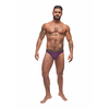 Male Power Avant-Garde Enhancer Thong L/XL Violetinė Collage Waistband