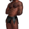 Male Power Gladiator Kilt S/M Juodas - Modern Kilt with Attached Thong