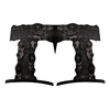 Male Power Scandal-Lace Garter Short S/M Juodas - Mesh &amp; Lace Design