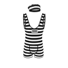 Male Power Hard Time L/XL Prisoner Costume Set with Cap