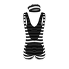 Male Power Hard Time S/M Themed One-Piece Costume with Cap