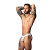 Male Power Soo Cumfy Jock L/XL Marble Baltas - Soft Modal Support