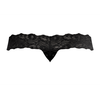 Male Power Scandal-Lace Micro Thong L/XL Juodas - Mesh &amp; Lace Waistband
