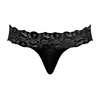 Male Power Micro Thong S/M Juodas Lace Mesh - Comfort Waistband