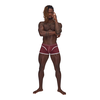 Male Power Sport Mesh Mini Short L Burgundy - Athletic Breathable Design