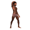 Male Power Mini Short L Mauve - Low Waist, Full Coverage Underwear